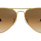 Aviator Gradient RB3025 001/51 Gold Brown