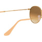 Round Metal RB3447 gold brown gradient
