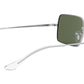 Rectangle RB1969 silver green classic