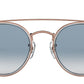 Round Double Bridge RB3647N transparent bronze copper