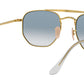 The Marshal RB3648 gold clear gradient blue