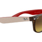 New Wayfarer Bicolor RB2132 tortoise gradient