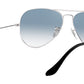 Aviator Gradient RB3025 003/3F Silver Blue