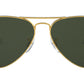 Aviator Classic RB3025 W3234 Gold Green