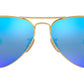 Aviator Flash Lenses RB3025 112/4L Matte Gold Blue
