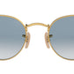 Round Flat Lenses RB3447N gold azure