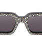 Virgil Rhinestones Silver Dark Grey