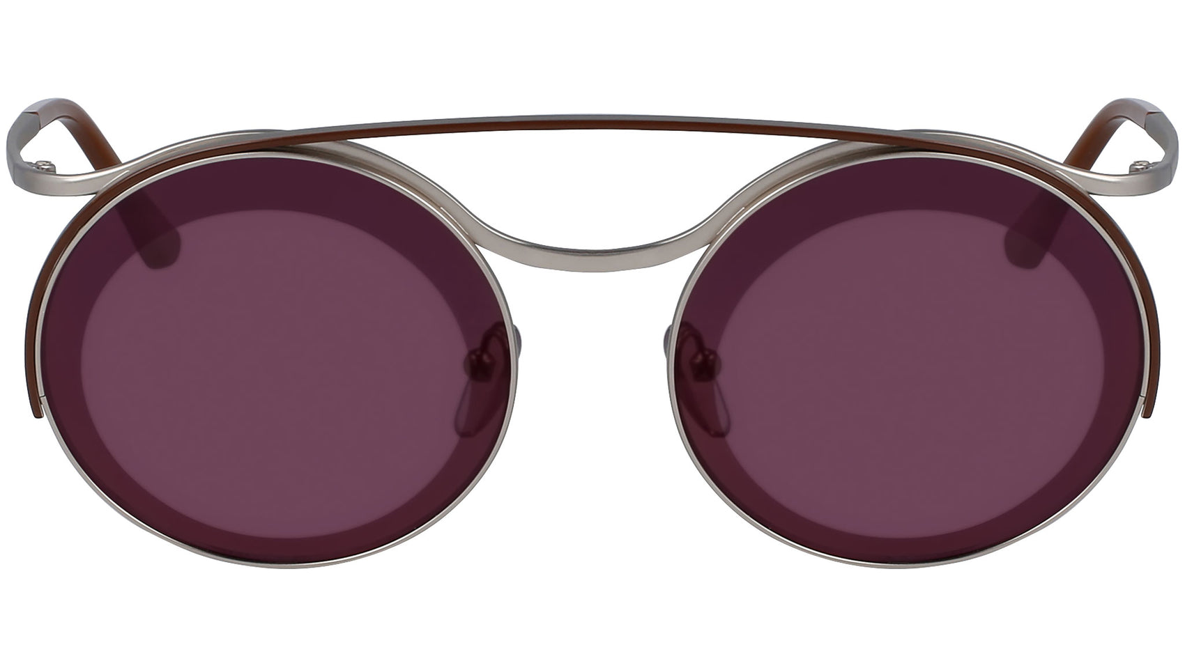 ME107S 044 matte silver and shiny brown