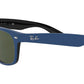 New Wayfarer Color Mix RB2132 rubber blue on black