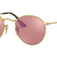 Round Flat Lenses RB3447N gold copper