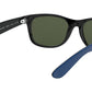 New Wayfarer Color Mix RB2132 rubber blue on black