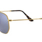 Hexagonal Flat Lenses RB3548N gold light blue