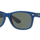 New Wayfarer RB2132 6239 black/top blue alcantara