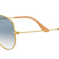 Aviator Gradient RB3025 001/3F Gold Blue