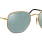 Hexagonal Flat Lenses RB3548N gold grey