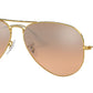 Aviator Gradient RB3025 001/3E Gold Silver