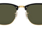 Clubmaster RB3016F W0365 black on arista