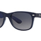 New Wayfarer RB2132 660778 matte blue on transparent blue