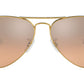 Aviator Gradient RB3025 001/3E Gold Silver