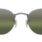 Round Metal RB3447 004/G4 Gunmetal