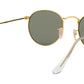 Round Metal RB3447 gold green classic