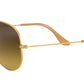Aviator Gradient RB3025 112/85 Gold Brown