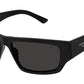 BB0366S 001 Solid Black Grey