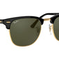 Clubmaster RB3016F W0365 black on arista