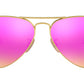 Aviator Flash Lenses RB3025 112/1Q Matte Gold Violet
