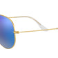 Aviator Flash Lenses RB3025 112/17 Matte Gold Blue