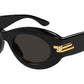 BV1322S 001 Solid Black Grey