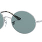 Oval RB1970 silver azure blue
