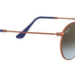 Round Metal RB3447 polished bronze copper