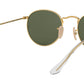 Round Flat Lenses RB3447N polished gold