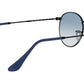 Round Metal RB3447 black blue gradient