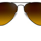 Aviator Flash Lenses Gradient RB3025 002/4O Black Blue