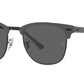 Clubmaster Metal RB3716 9256B1 grey on black
