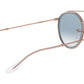 Round Double Bridge RB3647N transparent bronze copper