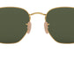 Hexagonal Flat Lenses RB3548N polished gold