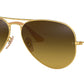 Aviator Gradient RB3025 112/85 Gold Brown