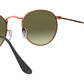 Round Metal RB3447 bronze copper green