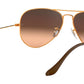 Aviator Gradient RB3025 9001A5 Light Brown