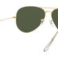 Aviator Large Metal II RB3026 L2846 Gold Green
