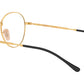 Round Metal Optics II RB3582V gold on top black