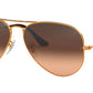 Aviator Gradient RB3025 9001A5 Light Brown