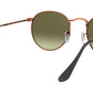 Round Metal RB3447 bronze copper green