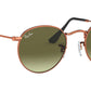 Round Metal RB3447 bronze copper green
