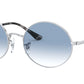 Oval RB1970 silver light blue