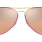 Aviator Full Color Legend RB3025JM 91963E Violet Silver Pink