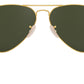 Aviator Havana Collection RB3025 181 Gold Green